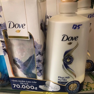 Dầu Gội Dove Phục Hồi Hư Tổn chai 650g tặng khăn số lượng có hạn