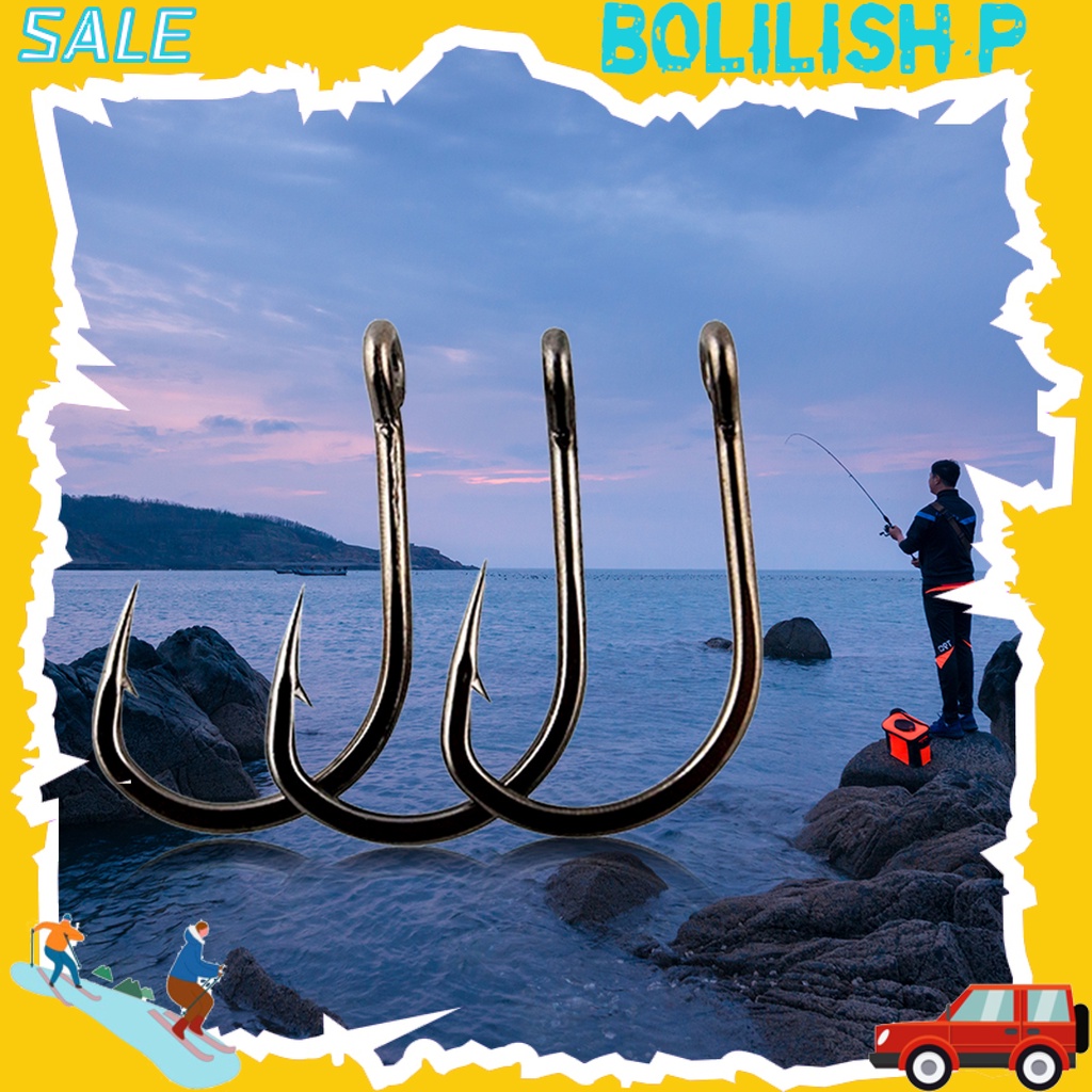 Set 100 Lưỡi Câu Cá Bằng Thép Carbon Sắc Bén Bền Chắc