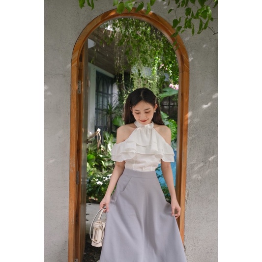 YU CHERRY | Váy midi dài nữ phù hợp cho văn phòng, sự kiện Midi Skirt YV002