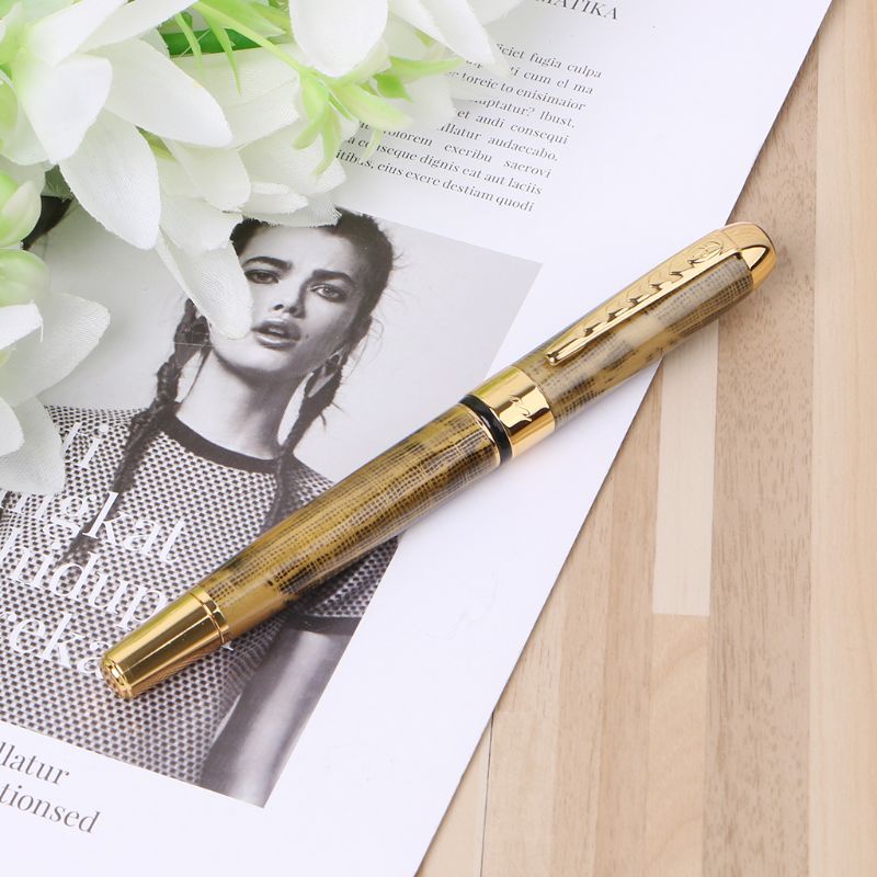 Hot! Bút Máy Jinhao X250 Ngòi Vừa 18kgp Màu Vàng Mới