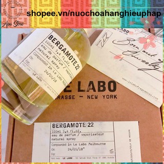 Nước Hoa Le Labo Bergamote 22 Chai Dung Tích 10ml