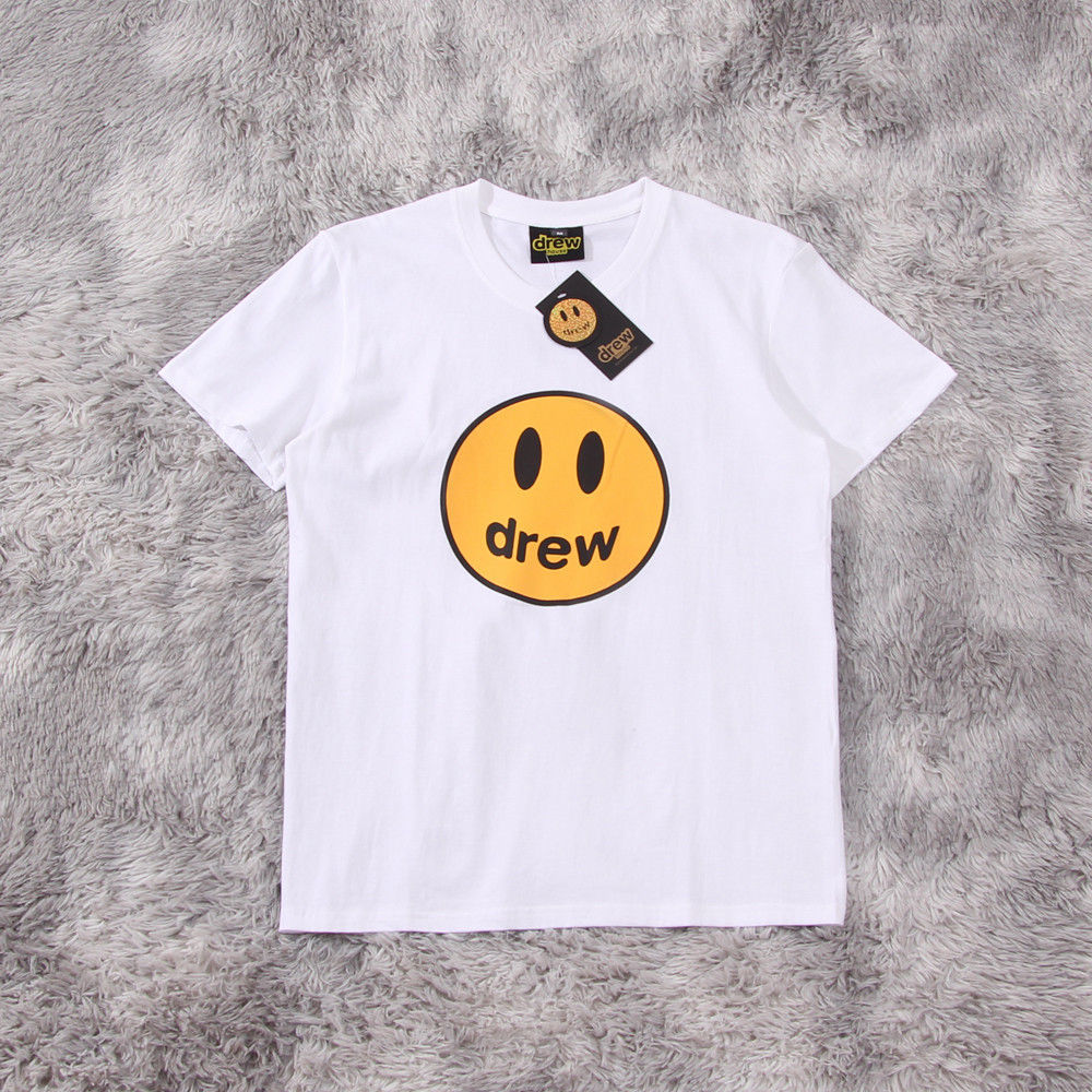 Drew House tide brand Bibo, hip-hop loose T-shirt men's round neck cotton short sleeve big smile