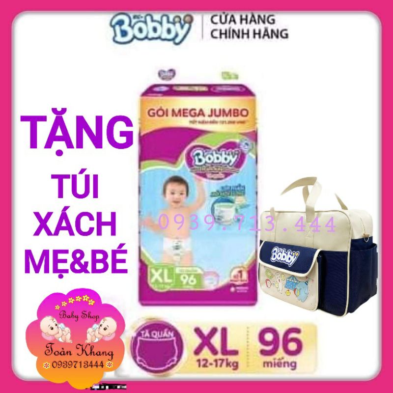 🌈SALE TRI ÂN🌈TÃ QUẦN BOBBY GÓI MEGA JUMBO ĐỆM LƯNG THẤM MỒ HÔI SIZE M124_L108_XL96_XXL88