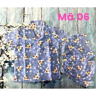 Bộ Ngủ Pijama Ngắn Chất Phi Lụa Loại 1 Siêu Mát