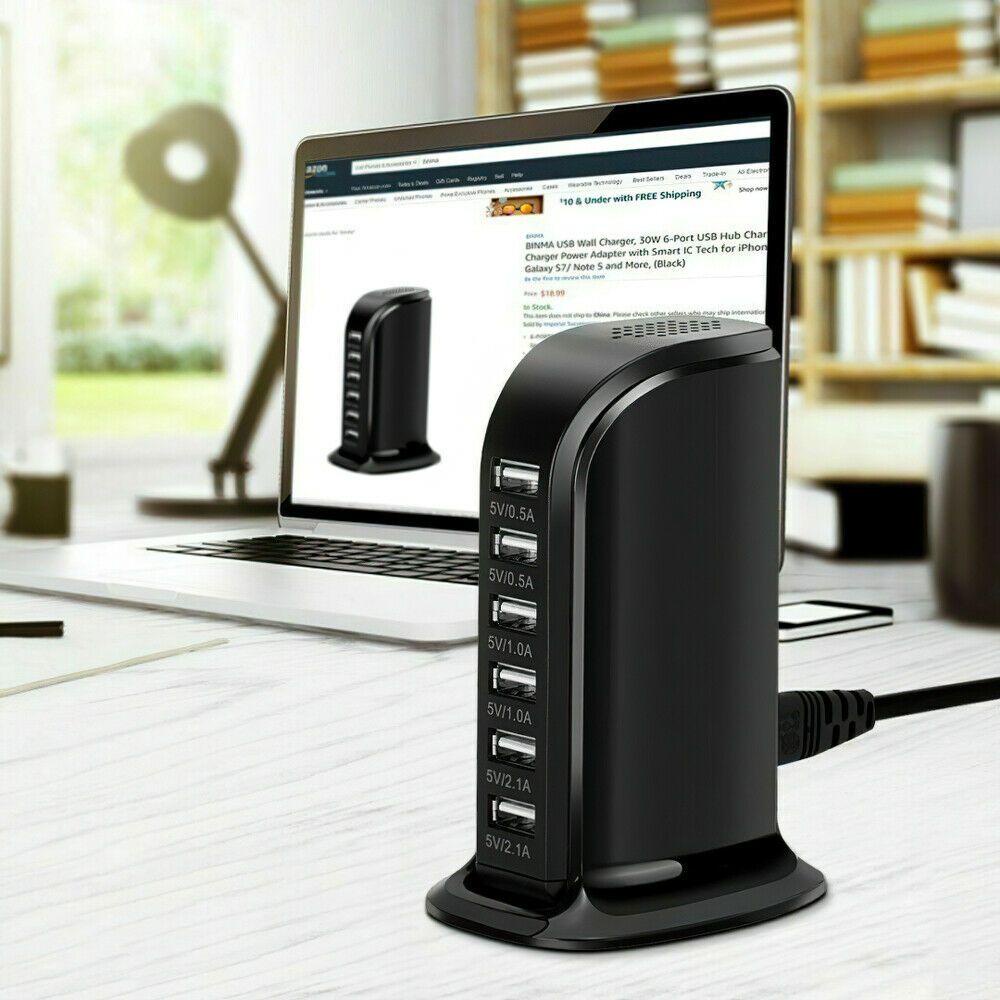 Trạm Sạc Nhanh SHOUKEY Nhiều Cổng 5V 6A 30W Cho Điện Thoại / Máy Tính Bảng