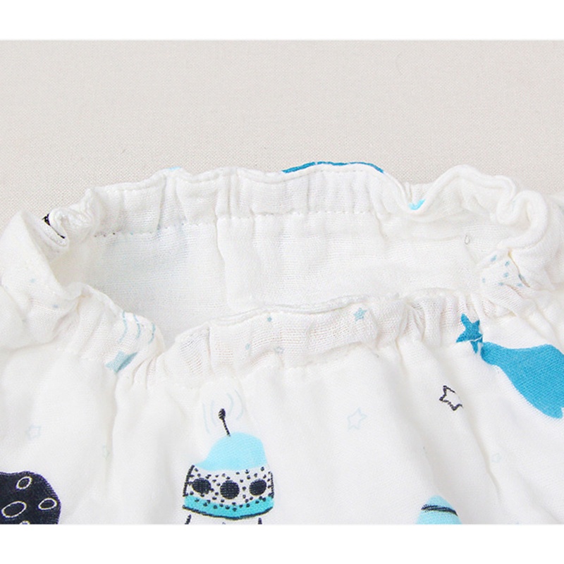 Set 2 Yếm Ăn Cotton Sợi Tre Xoay 360 Độ In Họa Tiết Hoạt Hình Xinh Xắn Cho Bé Sơ Sinh