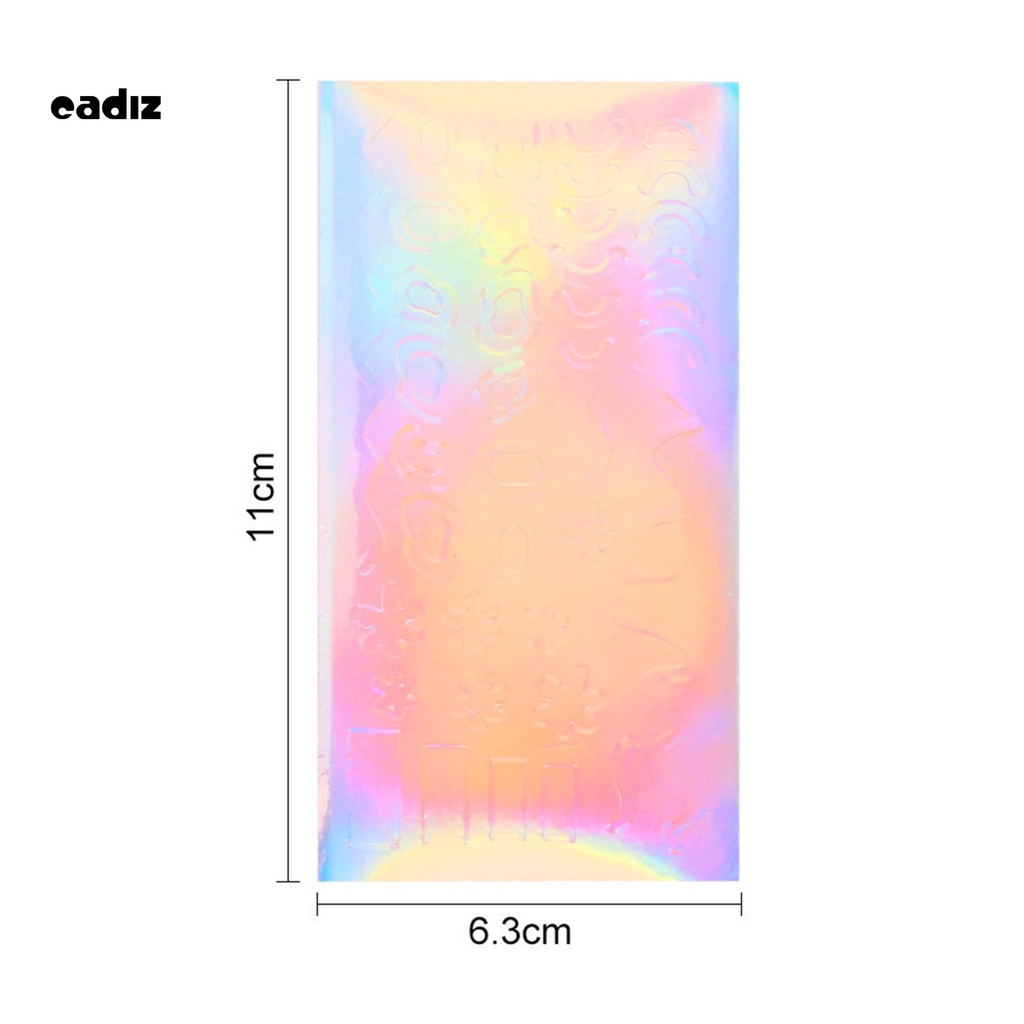 [Hàng mới về] Miếng dán móng tay nhẹ nhiều màu sắc 3D không phai cho nữ