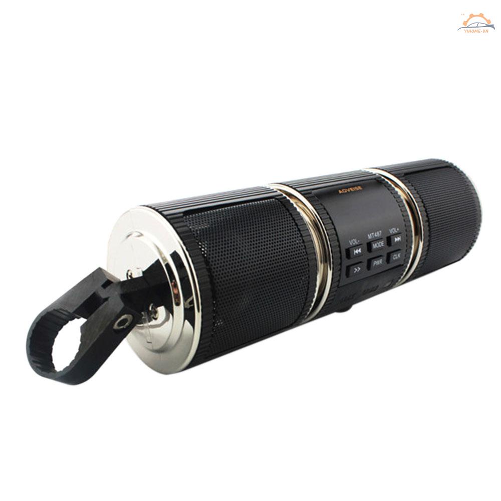 Loa Bluetooth MP3 Màu Đen Chống Nước Cho Xe Máy