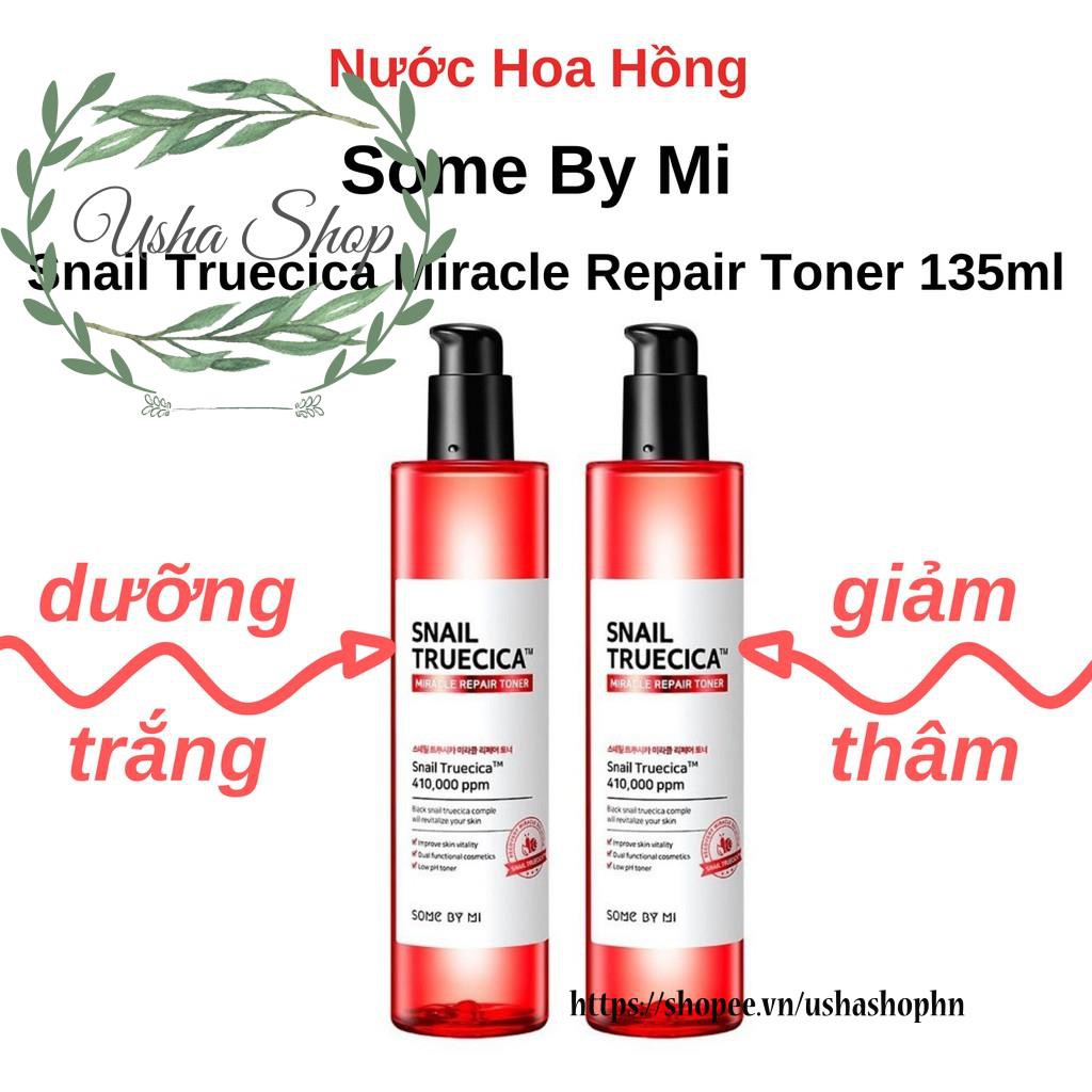 Nước Hoa Hồng Cân Bằng Da, Giúp Da Săn Chắc Chiết Xuất Ốc Sên Some By Mi Snail Truecica Miracle Repair Toner 135ml