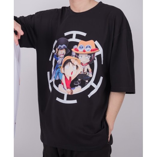Áo Thun tay lỡ form rộng in hình Phim hoạt hình Manga ONE PIECE Unisex
