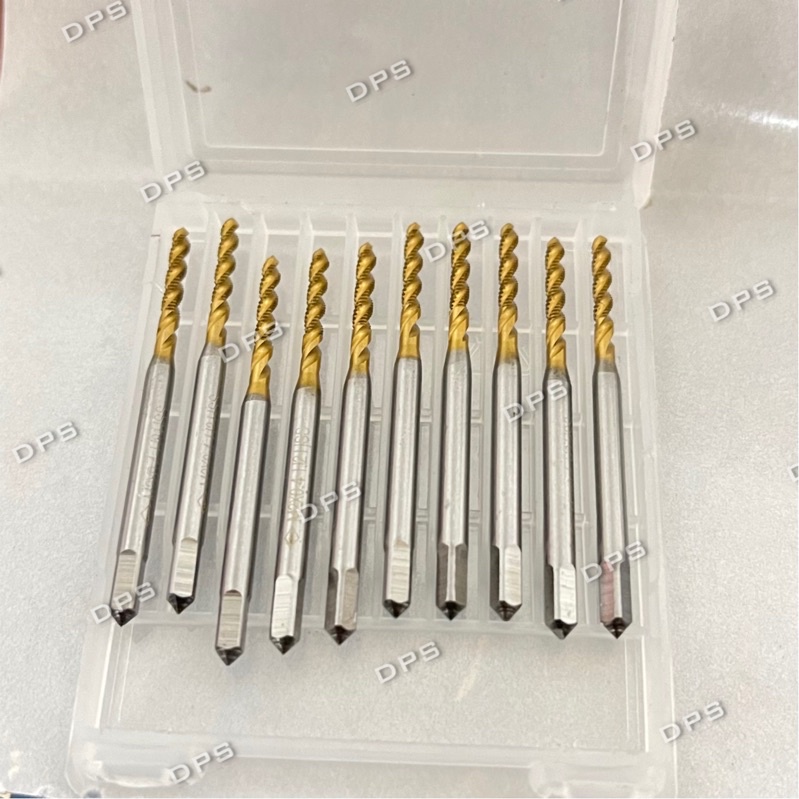 Mũi taro M2 x 0.4 HSS Xoắn màu vàng