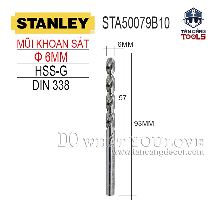 MŨI KHOAN SẮT STANLEY STA50079B10