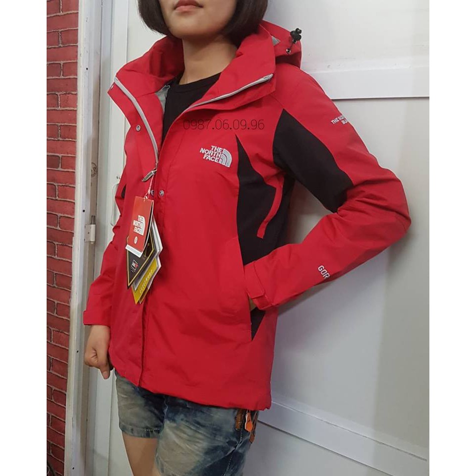 Áo gió TNF 2 lớp cao cấp Màu Đỏ