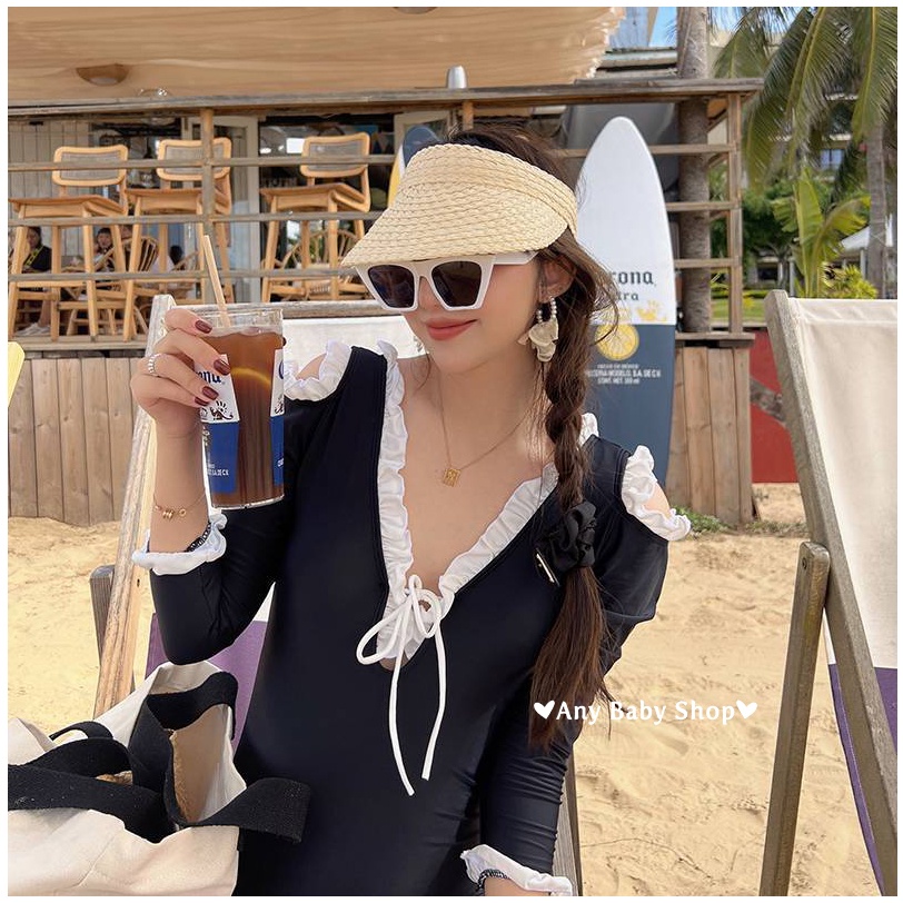 Mũ cói lục bình đi biển nửa đầu cho mẹ và bé 2 màu cực xinh(hàng có sẵn) ❣❣