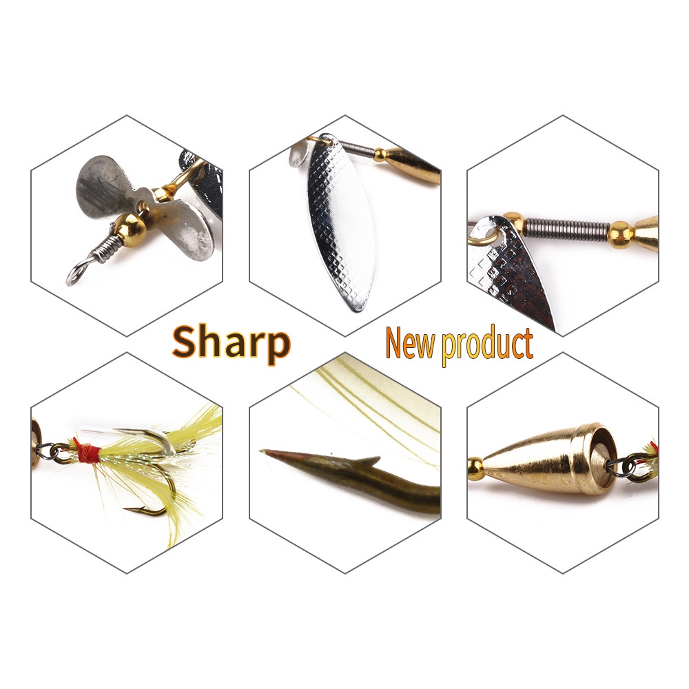 Mồi giả câu cá 10CM-13G có thể xoay vòng