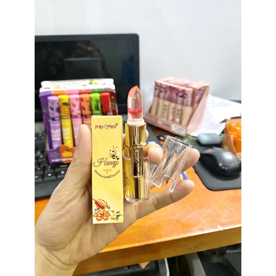 Son thạch ướp cánh hoa