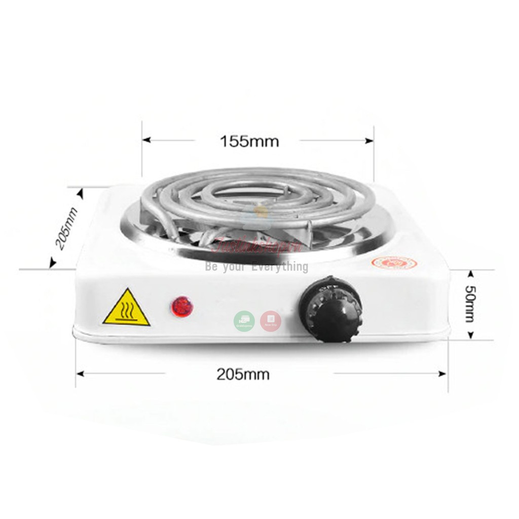 Bếp điện mini làm nóng pha cafe Hot Plate 1000W 2 mẫu chi tiết kích thước trên ảnh - JLVQ-26-BDCF