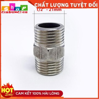 Nối 2 đầu ren ngoài inox ( Kép nối inox )-Giadung24h