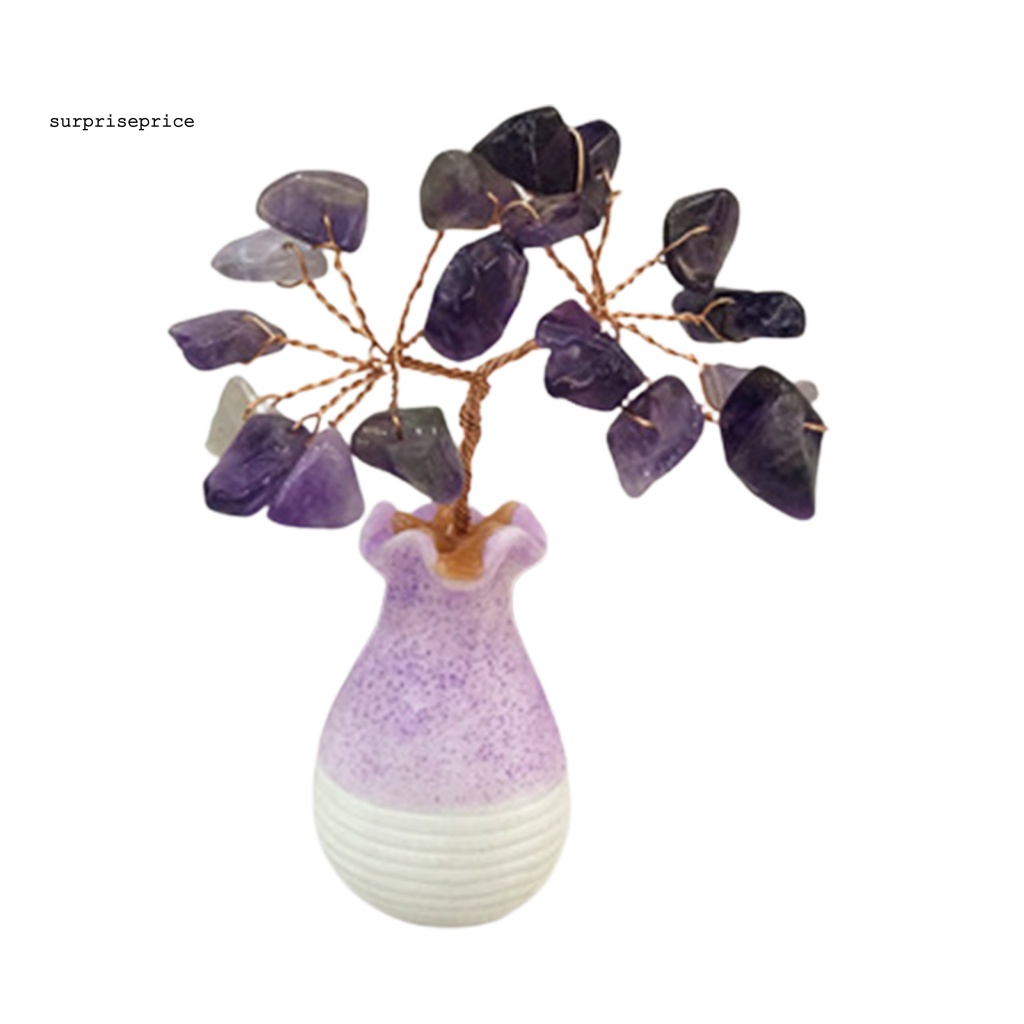 Cây Tài Lộc Bằng Resin Giả Pha Lê Trang Trí Nhanh Chóng Cho SPA