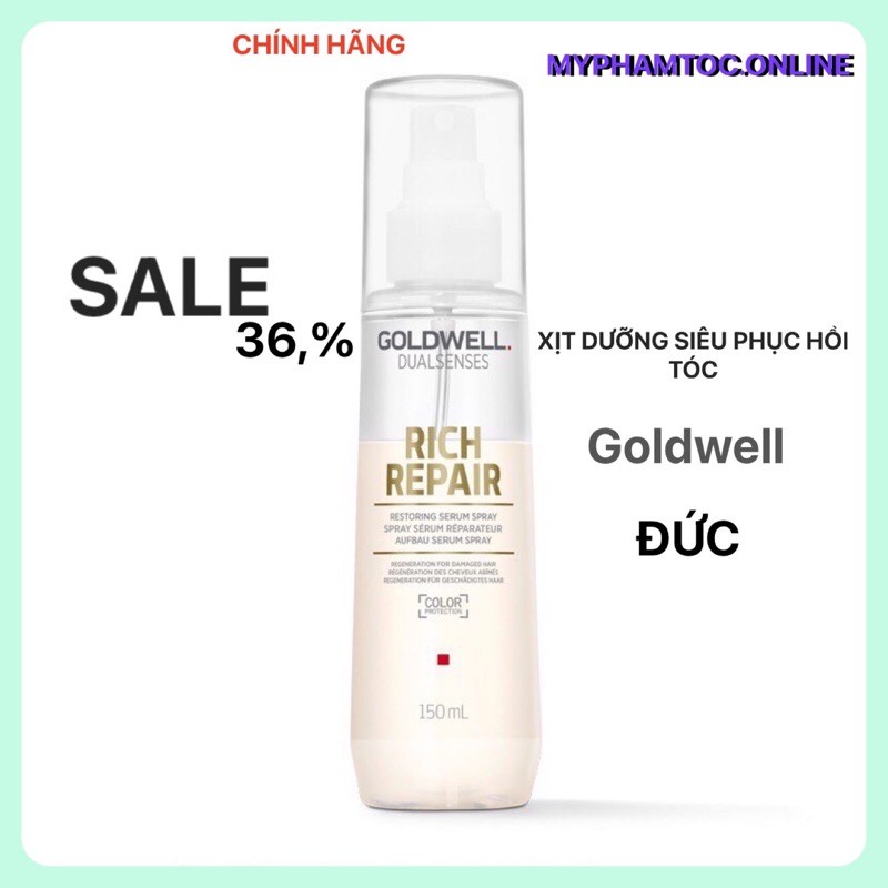 [GOLDWELL] [CHÍNH HÃNG] Xịt Dưỡng Goldwell phục hồi tóc_150ml_RẺ VÔ ĐỊCH CAM KẾT CHÍNH HÃNG Ạ!