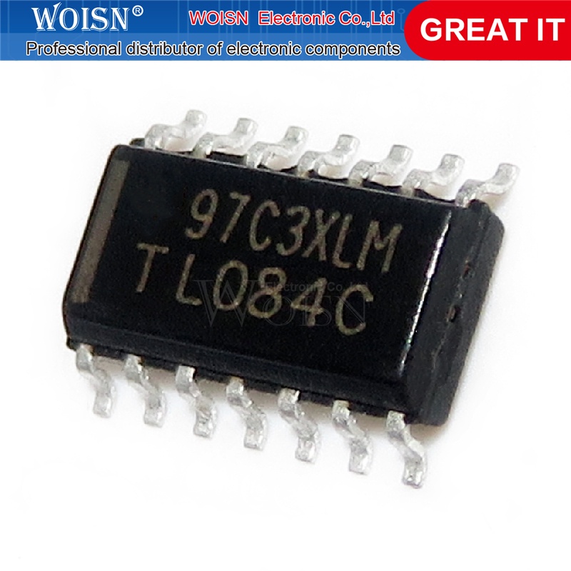 Set 10 Linh Kiện Khuếch Đại Tl084Cdr Tl084C Tl084 Smd Sop-14