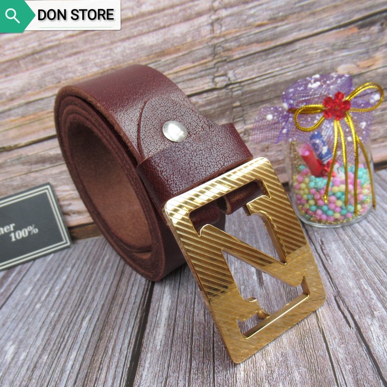 Thắt Lưng Nam Cao Cấp Mặt Khóa Siêu Bền Đẹp Dây Da Bò Một Lớp Loại 1 ( BH 12 THÁNG)