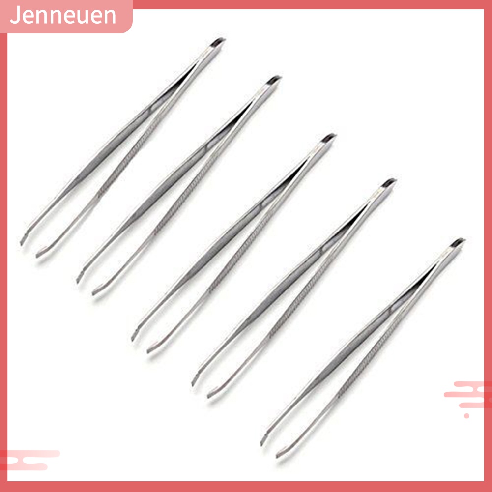 Set 5 Nhíp Nhổ Lông Mày Bằng Thép Không Gỉ Tiện Dụng