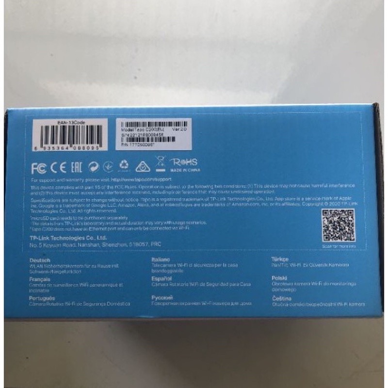 Camera giám sát quay quét IP Wifi TP-Link Tapo C200 Full HD 1080P