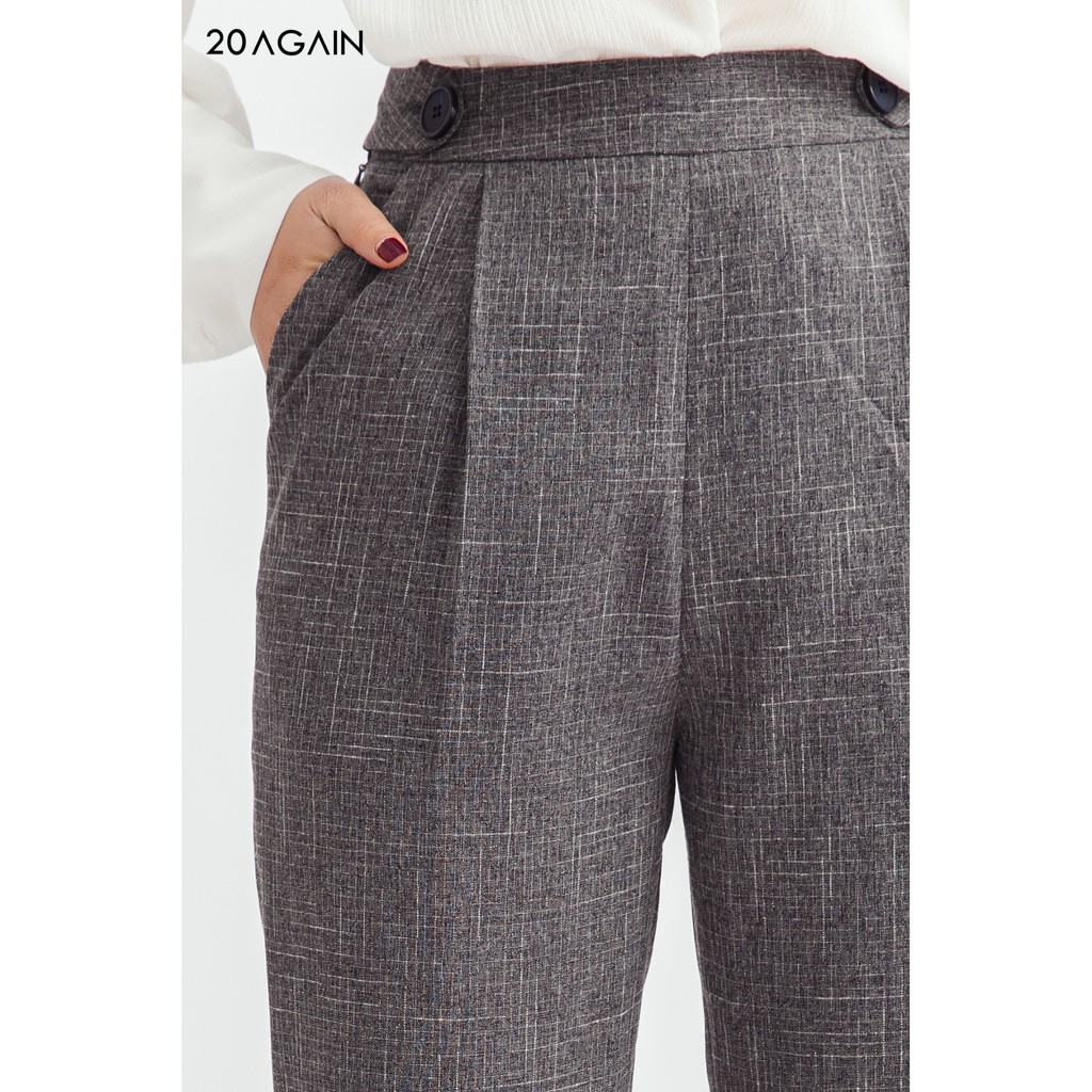 Quần dài suông xếp 2 ly trước QAA1121 20AGAIN | BigBuy360 - bigbuy360.vn