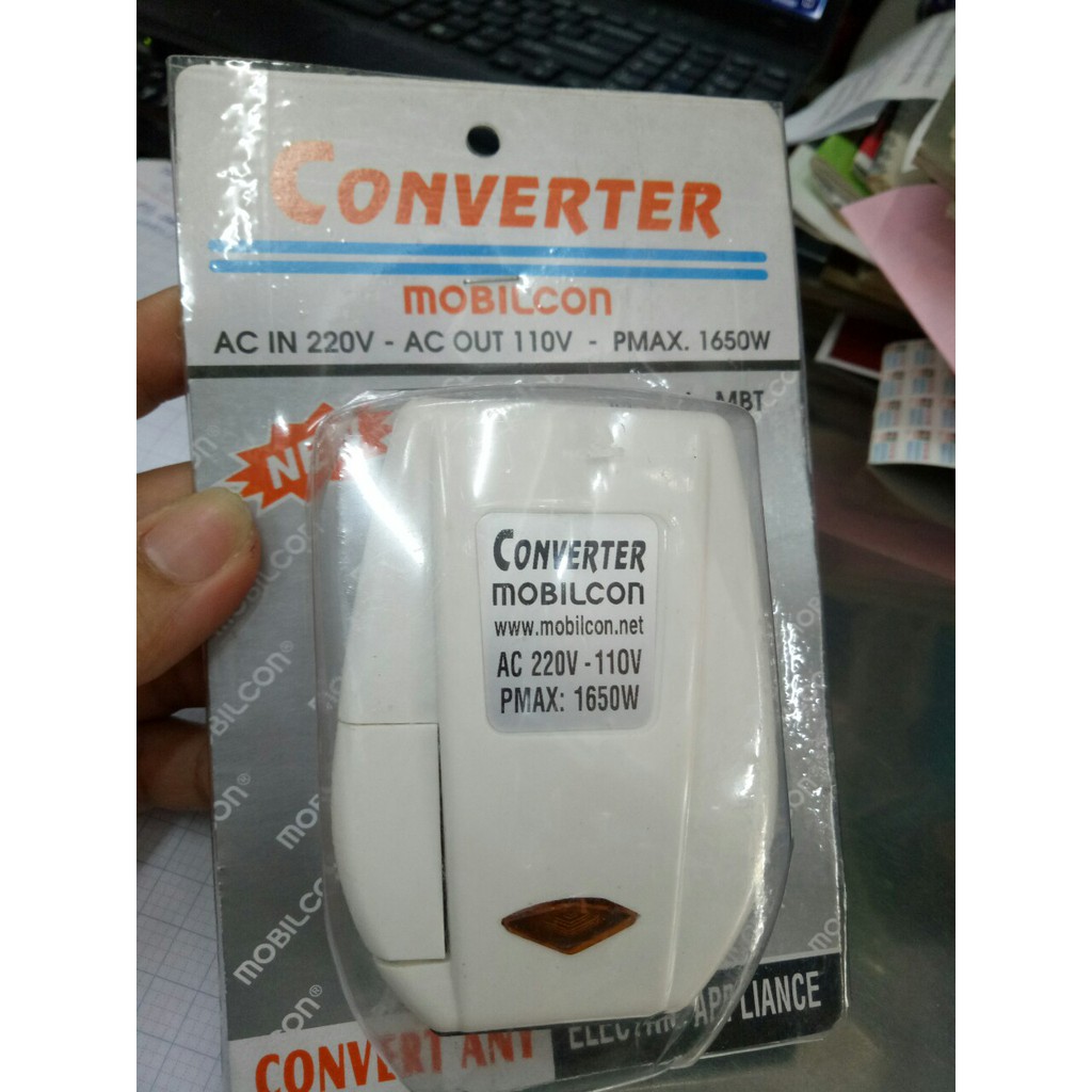 Bộ biến điện Converter  Điện thế vào 220V, điện thế ra 110V sử dụng cho khoan điện, máy sấy tóc, máy say sinh tố