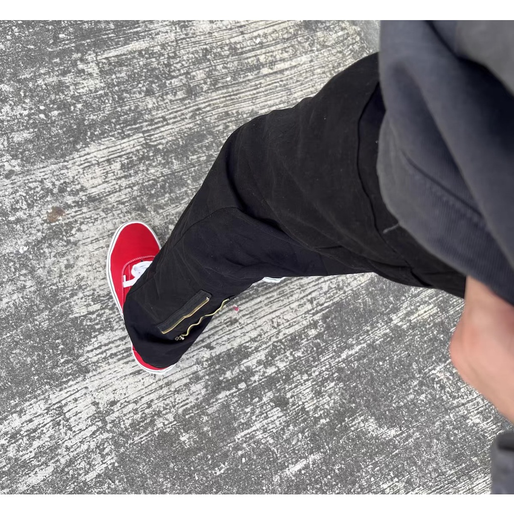 Quần Double Knee Kaki, Khoá Kéo PLAYAZ