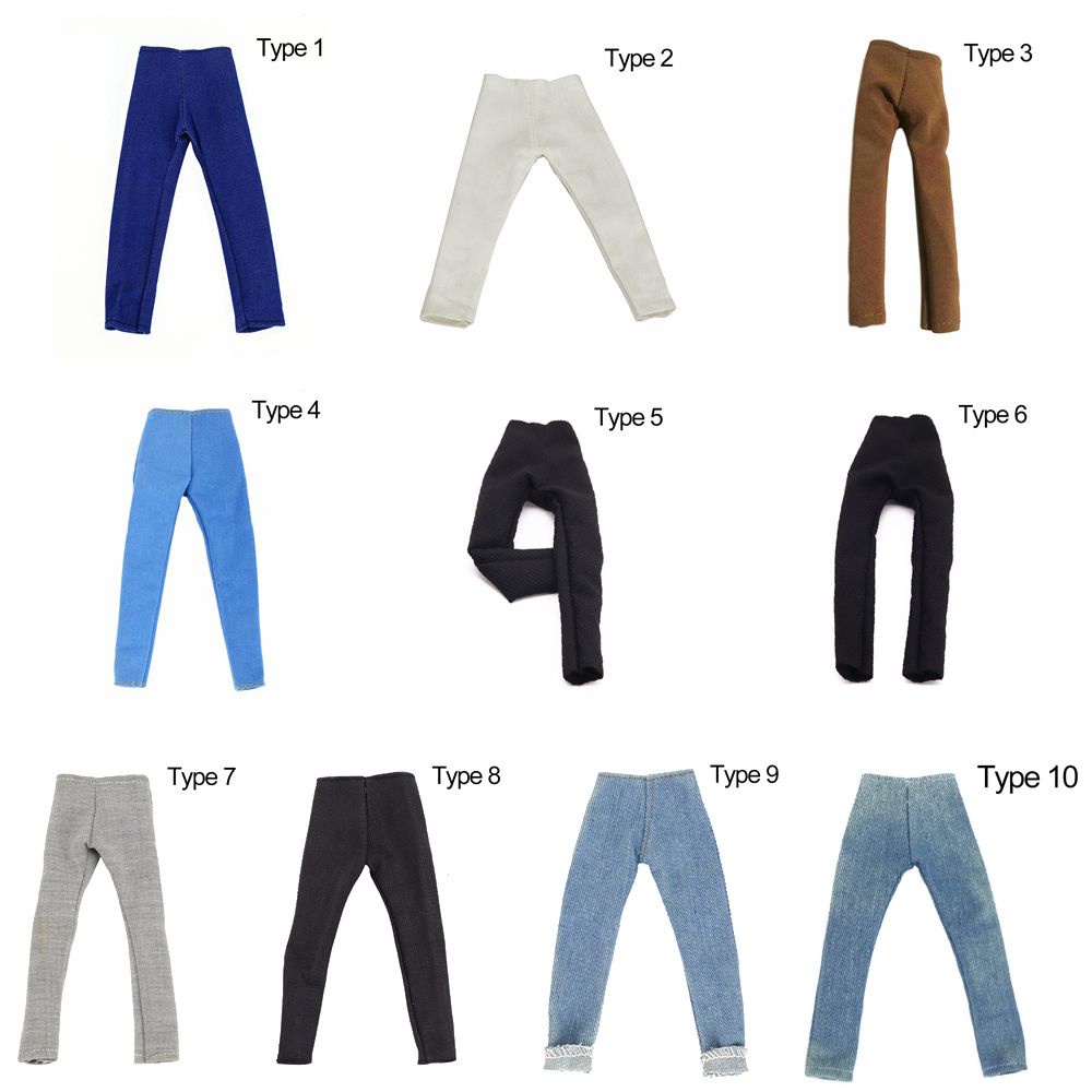 Quần jeans mini chất lượng cao cho búp bê tỉ lệ 1:6