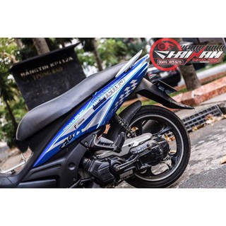 Tem Trùm Nouvo Xanh Trắng Ohlins