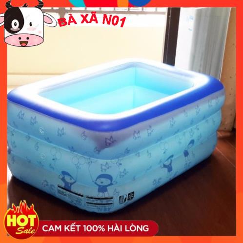 [Mã HELL0012 giảm 10 K đơn trên 500K]Bể phao bơi bơm hơi dày Summer sea  1m8 và 2m1 (Tặng kèm bơm điện loại 1)