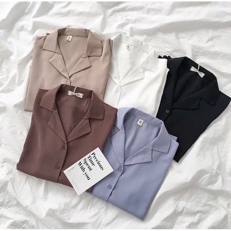 (HÀNG MỚI VỀ) ÁO SƠ MI CỔ VEST CHẤT ĐẸP