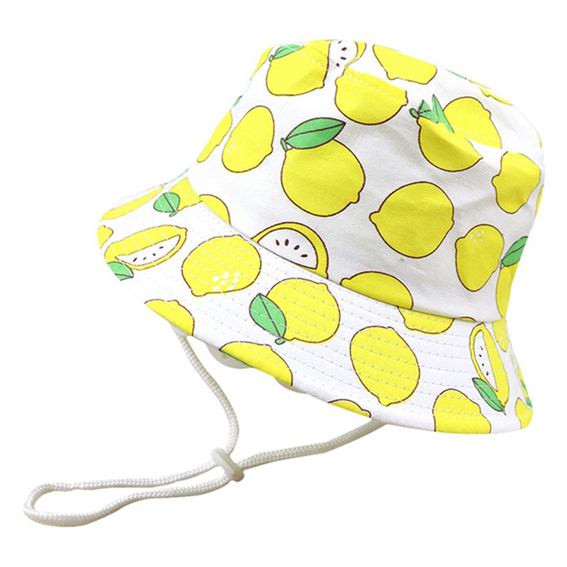Mũ tai bèo chống nắng họa tiết trái cây đáng yêu thời trang mùa hè mới dành cho bé