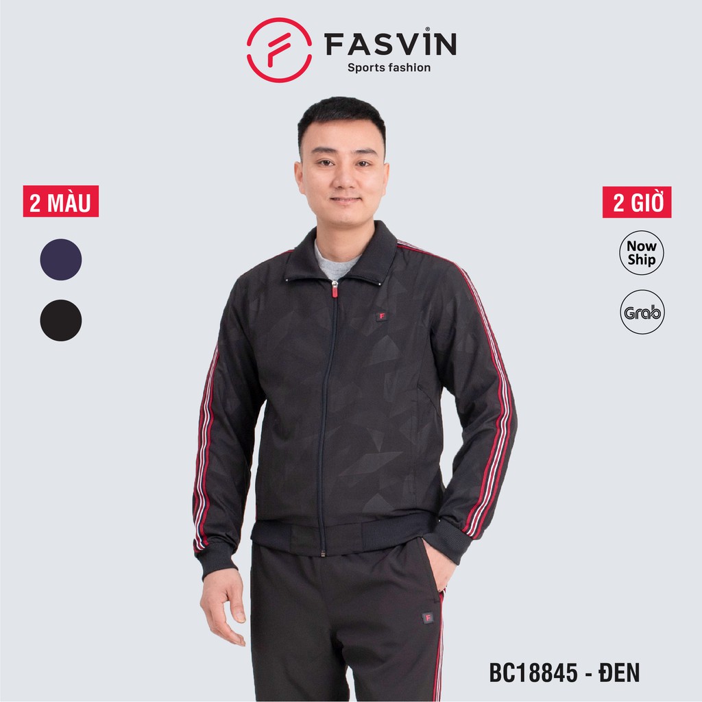 Bộ thể thao nam Fasvin BC18845.20 bộ gió nam 02 lớp vải gió chun co giãn. | BigBuy360 - bigbuy360.vn