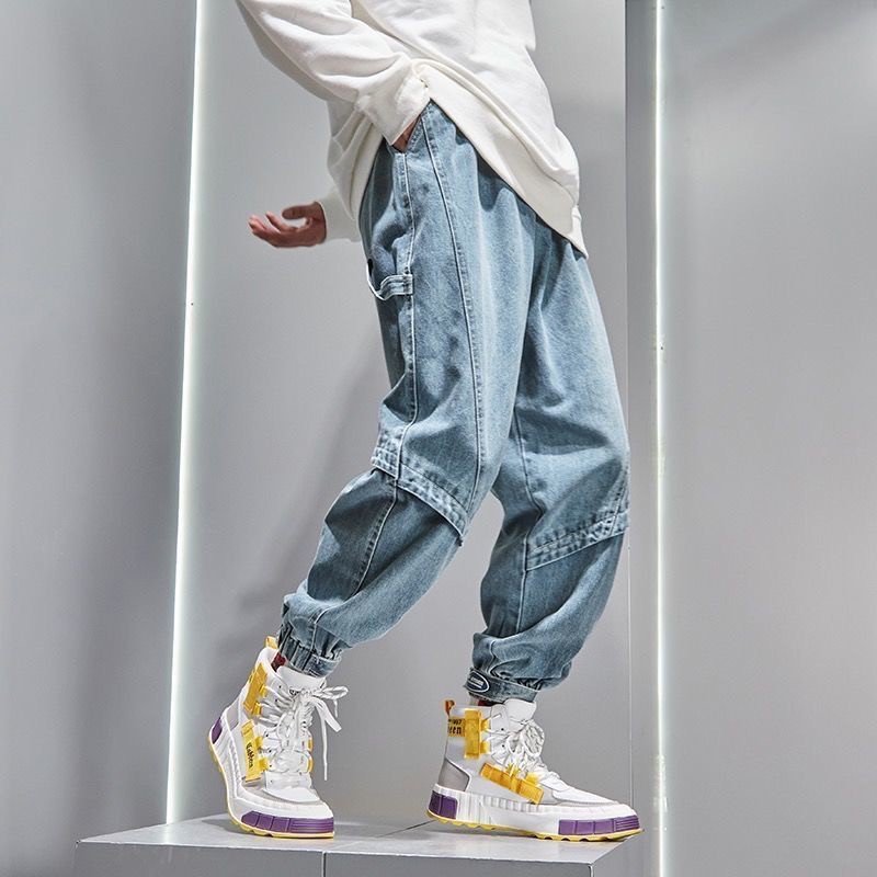 Quần Jeans Dài Dáng Rộng Phong Cách Hip Hop Năng Động Cho Nam