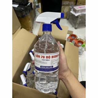 Cồn 70 độ bidopha - chai 1000ml - có vòi xịt tiện lợi