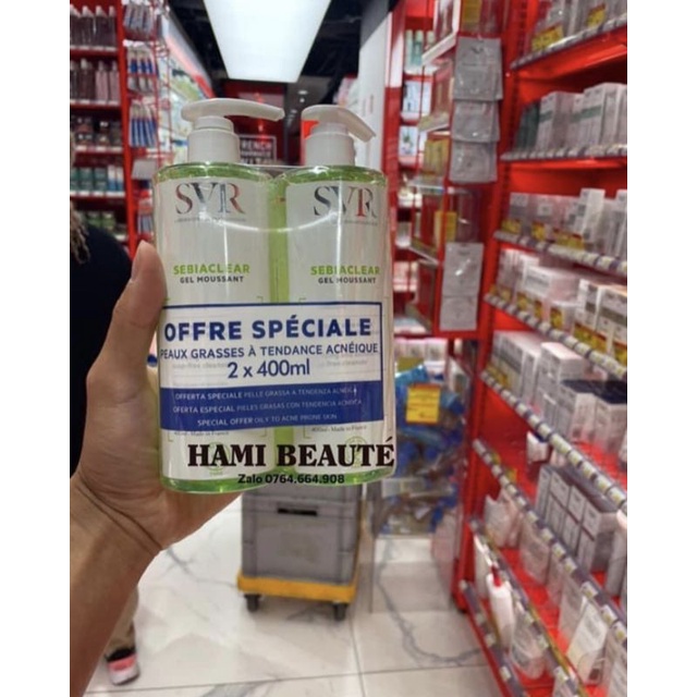 Sửa rửa mặt SVR GEL cho da dầu mụn & nhạy cảm