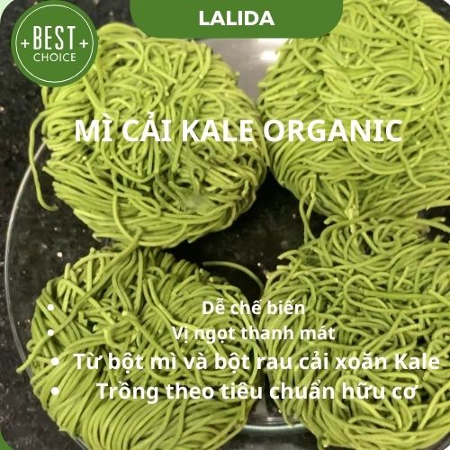 Mì cải kale (cải xoăn) ISITO 250gr - Màu xanh tự nhiên, Giàu chất xơ, Bổ sung vitamin, Eat clean