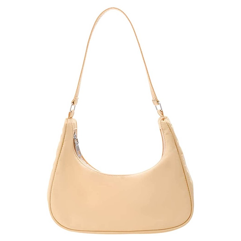 Túi đeo vai mini bằng nylon họa tiết Hobo dễ thương cho nữ