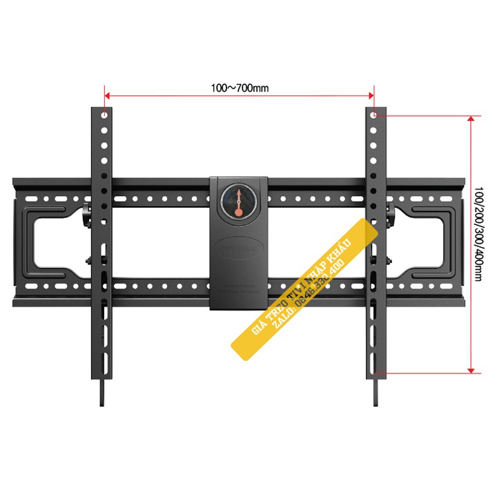 Giá Treo Tivi Gật Gù NB DF80T 65 - 90 Inch - Giá Treo Tivi Điều Chỉnh Góc Nghiêng Tivi