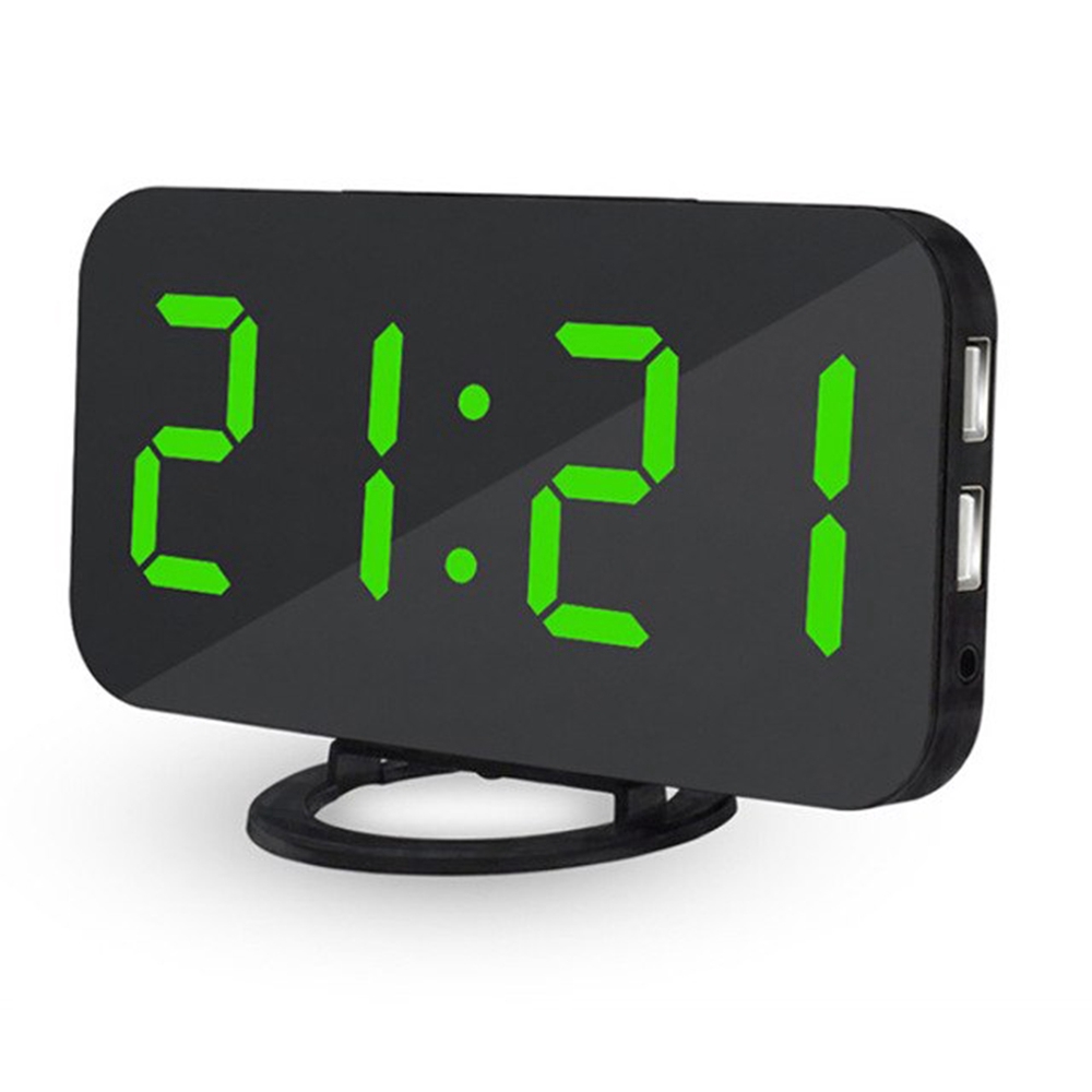 LED Clock Voice Control Electronic Snooze Backlight Desktop Digital Clocks ★ARAN