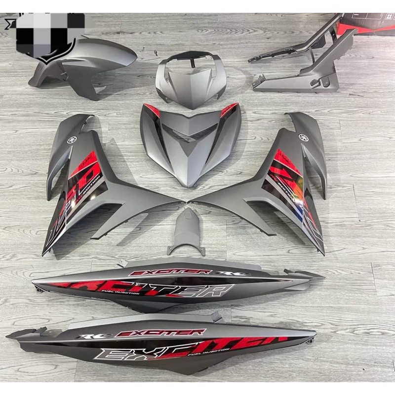 tem rời exciter 150 xám tem đỏ đen