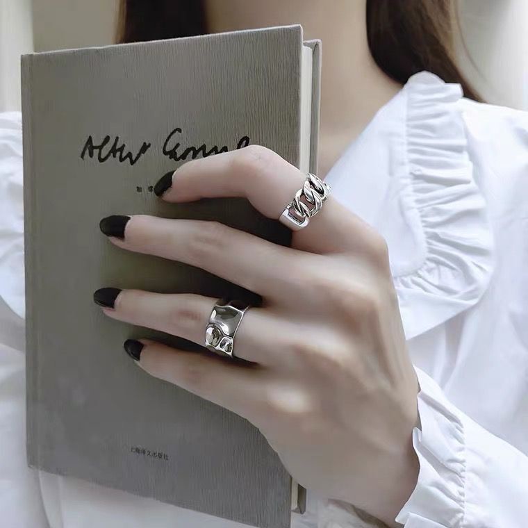 Nhẫn nam nữ loại lớn thời trang hàn quốc