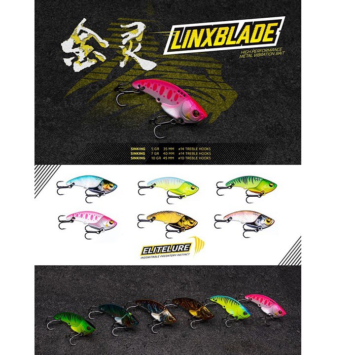 Mồi câu cá lóc - Cá sắt Elite Lure Linx Blade combo 3 con 1 hôp - HitaFishing