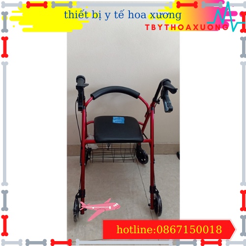 Khung Tập Đi W-14 Hàng Lucass Cao Cấp Có Tay Phanh,Có Ghế Ngồi , Giỏ Đựng Và Bánh Xe