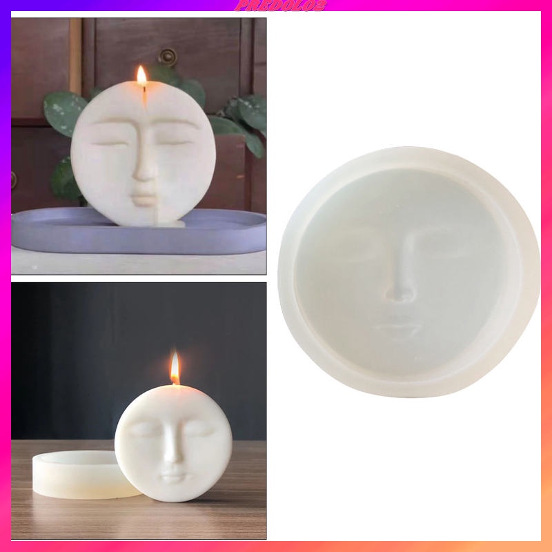 Candle Resin Mould Aromatherapy Wax Plaster Mold DIY Face Silicone Soap Mold