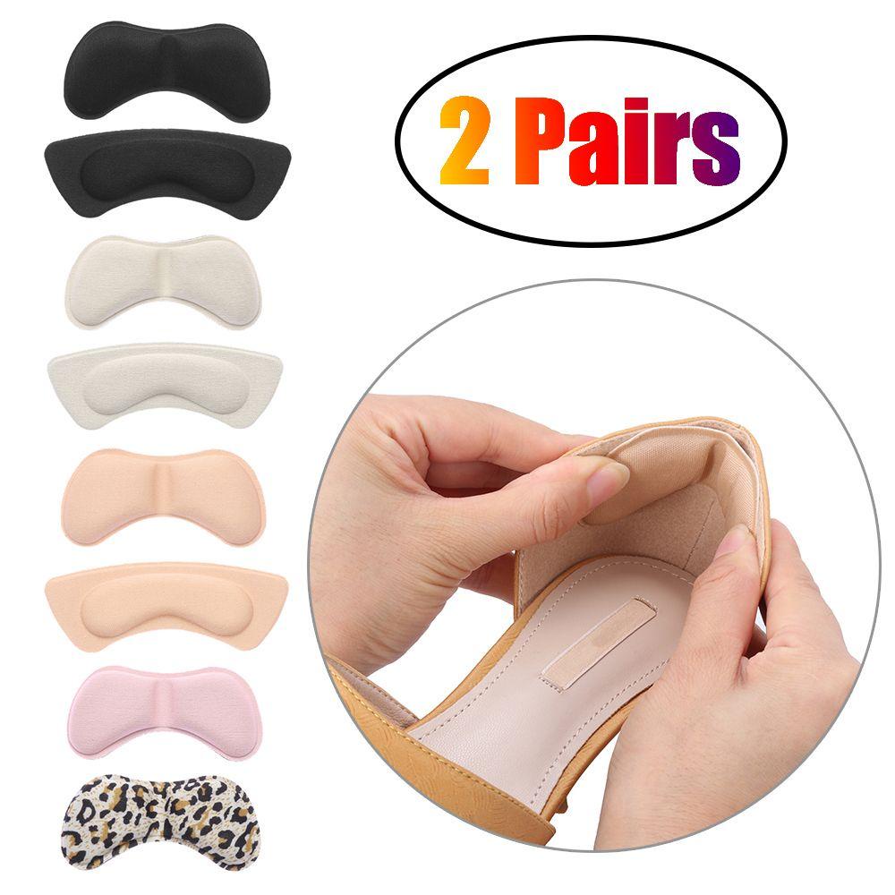 2 Cặp Đệm Lót Gót Chân Tự Dính Giảm Đau Tái Sử Dụng Linh Hoạt